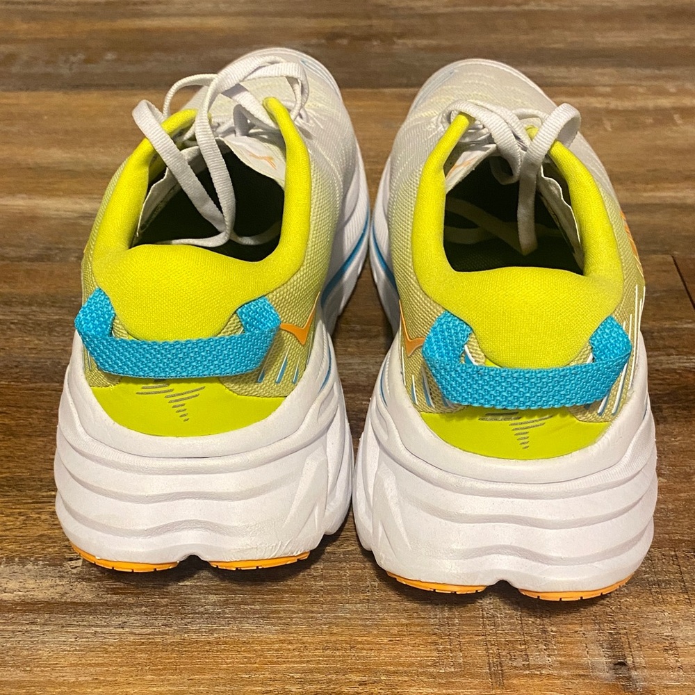 Hoka White and Orange Athletic Shoes - Picture 2 of 5